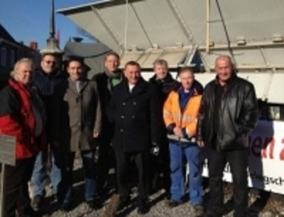 Mitglieder der grünen Landtagsfraktion bei Bombardier